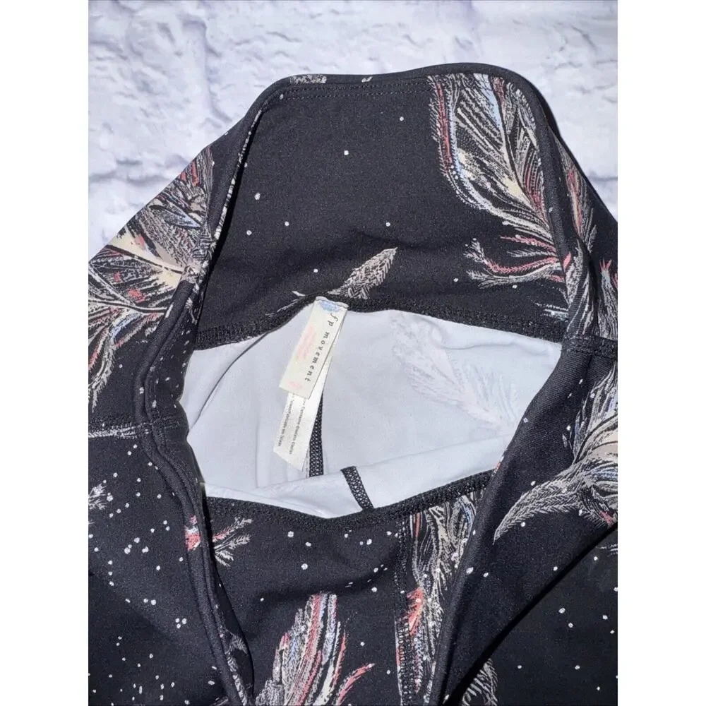 FREE PEOPLE Movement Serene Printed 7/8 Reflective Compression‎ Leggings Size XS